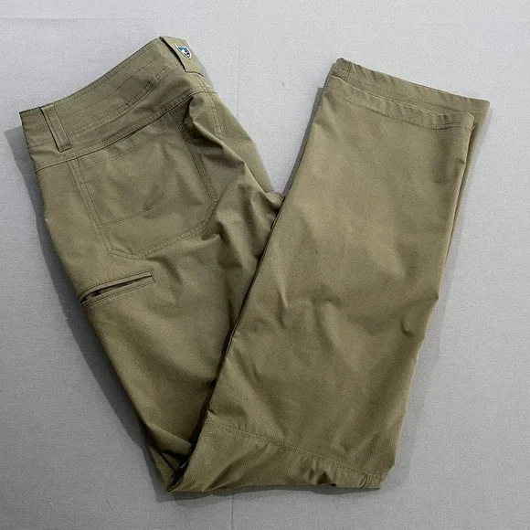 KUHL Silencr Pants Ripstop 4-Way Stretch Outdoor Stretch Taupe Brown Men's 36x34 - Picture 1 of 14